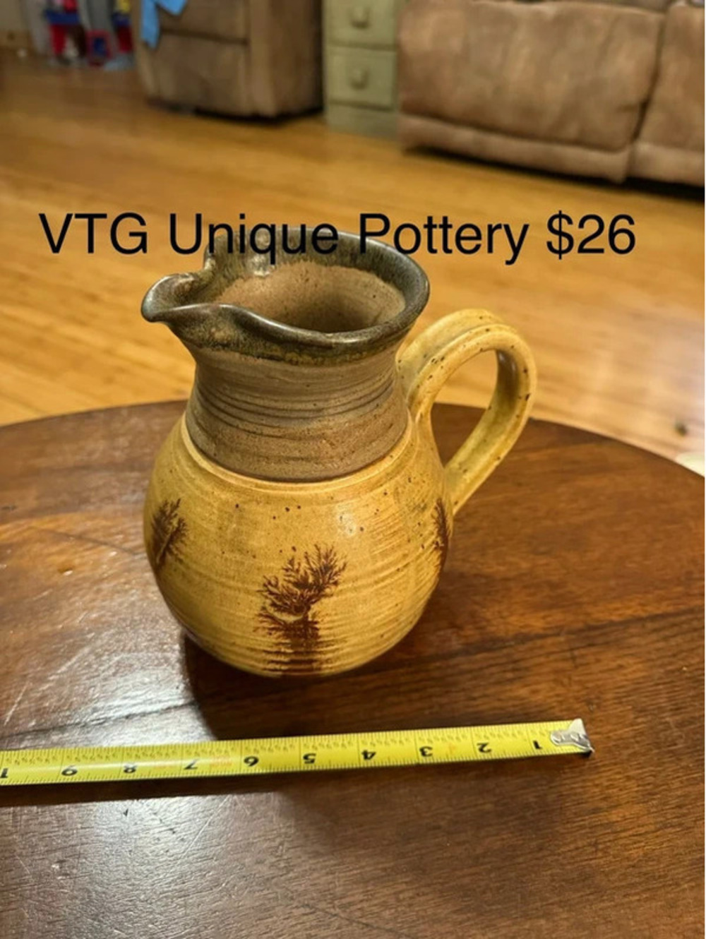 Vintage pottery pitcher